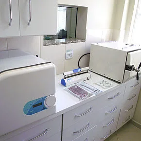 Centro de esterilização com autoclaves